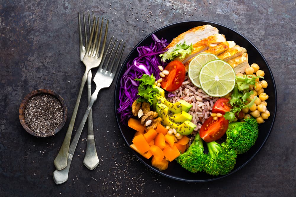 A plate of healthy food