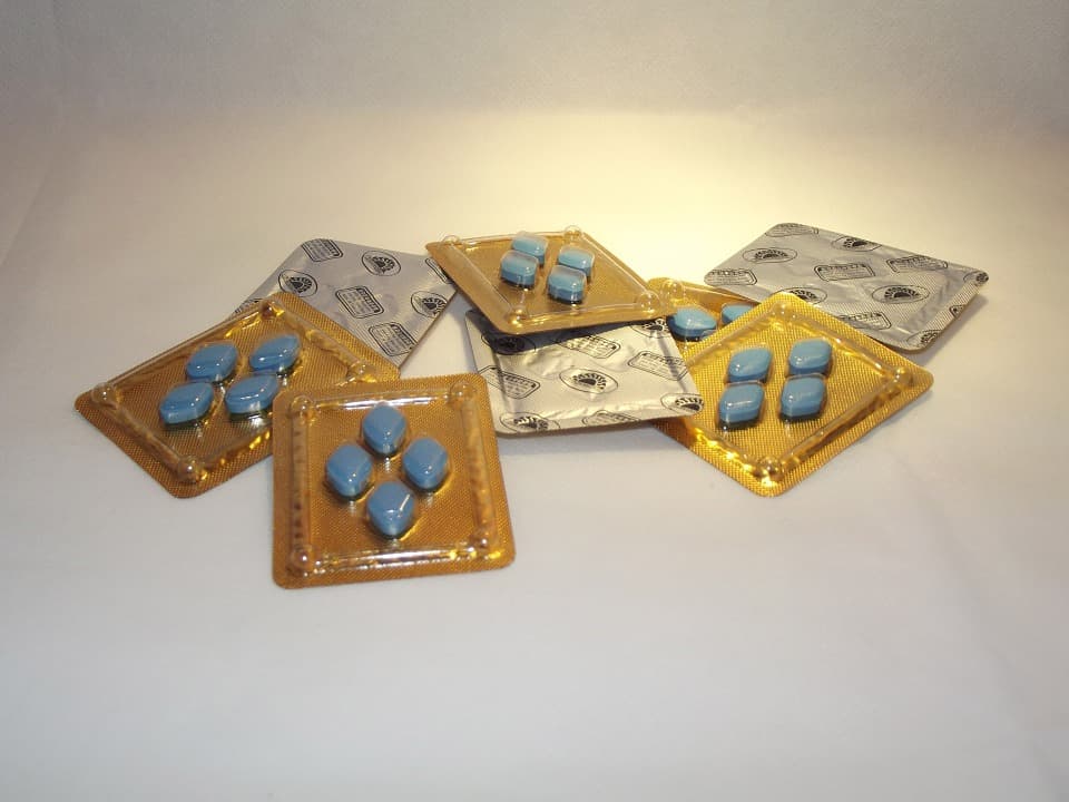 Multiple blister packs of Viagra