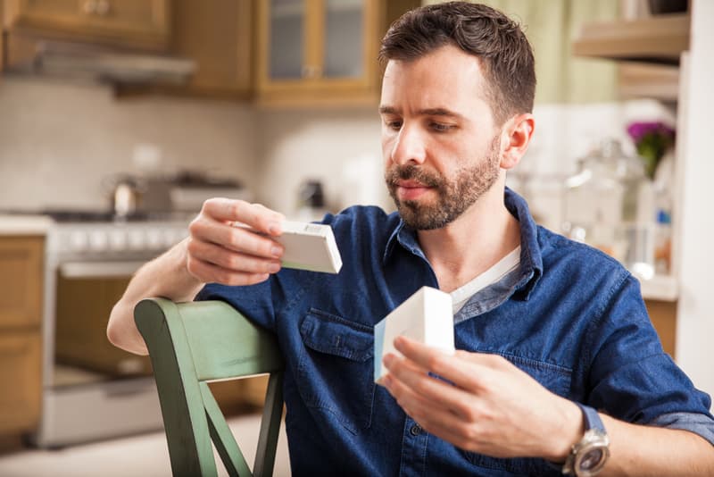 A man reviewing ED medications