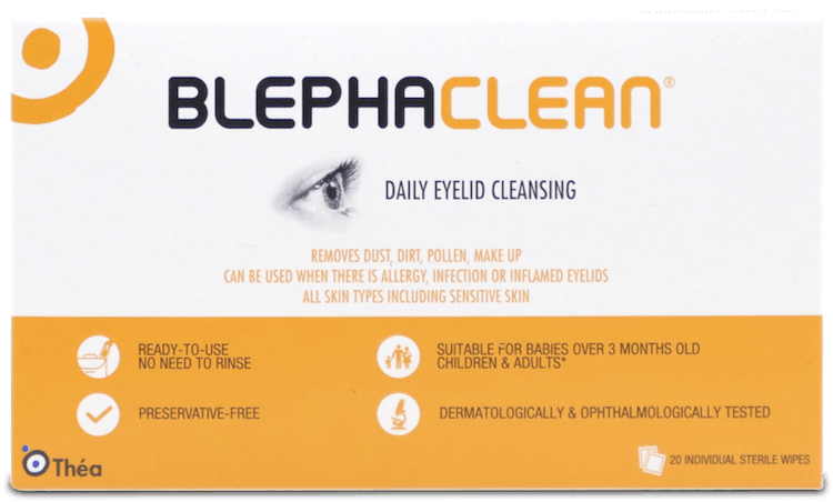 Blephaclean Eyelid Wipes 20 Pack