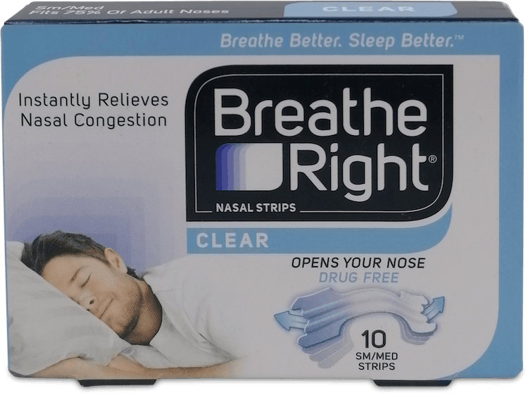 Breathe Right Clear Nasal Strips Small/Medium 10 Pack