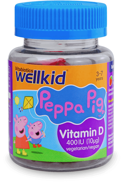 Vitabiotics Wellkid Peppa Pig Vitamin D Formula 30 Soft Jellies