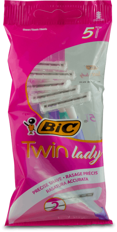 Bic Twin Lady Disposable Razor 5 Pack