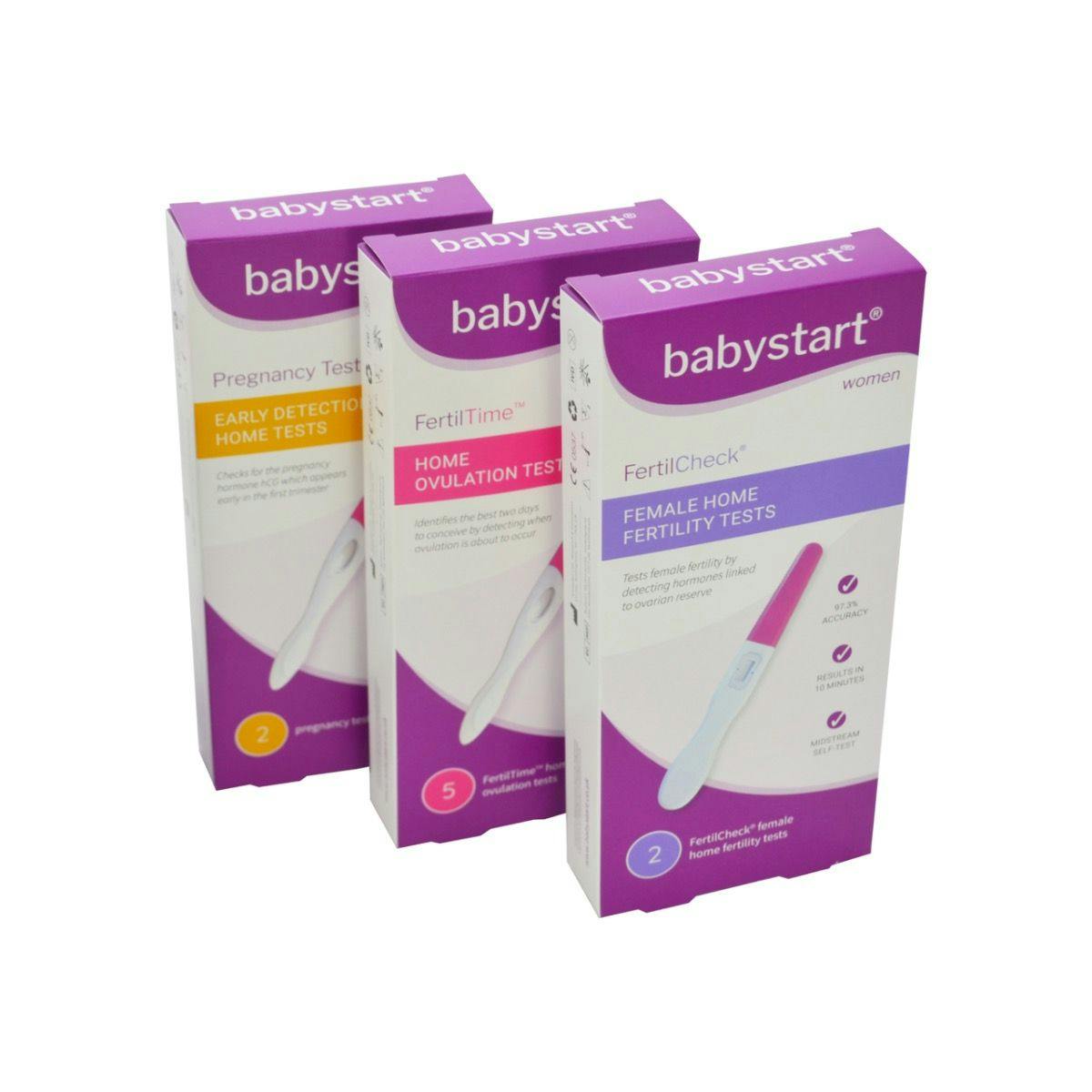 Babystart Female Fertility Test Kit Bundle