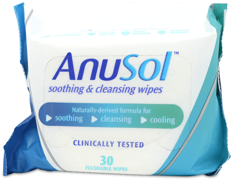 Anusol Soothing & Cleansing Flushable Wipes 30 Pack