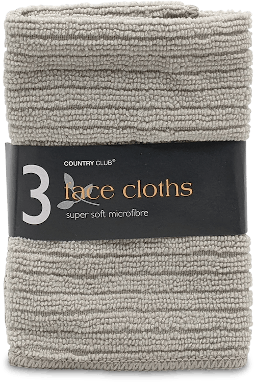 Country Club Face Cloths 3 Pack