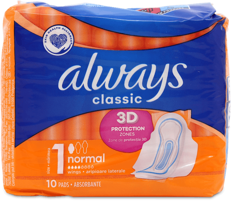 Always Maxi Classic Normal Plus Pads 10 Pack