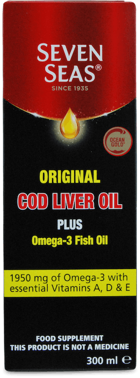Seven Seas Original Cod Liver Oil Plus Omega-3 Fish Oil 300ml