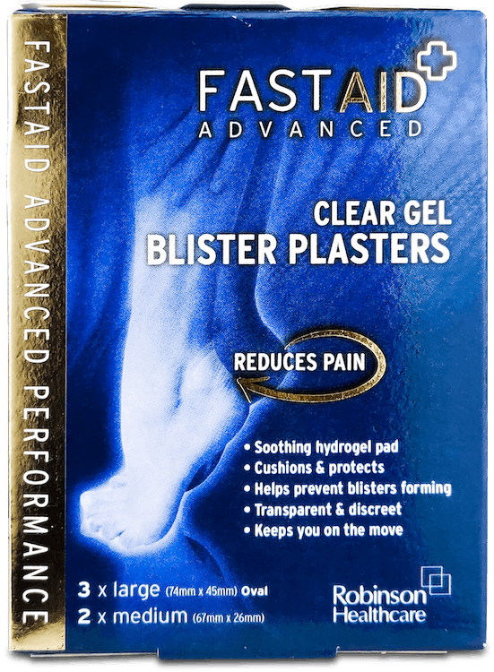 Fast Aid Clear Gel Blister Plaster 5 Pack