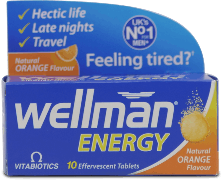 Wellman Energy Vitabiotics Natural Orange 10 Effervescent Tablets