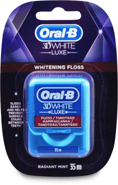 Oral-B 3Dwhite Luxe Whitening Dental Floss 35M