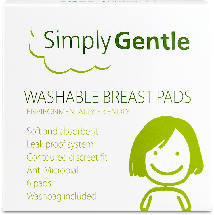 Simply Gentle Washable Breast Pads 6 Pads