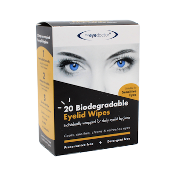 The Eye Doctor Biodegradable Lid Wipes - 20 Wipes