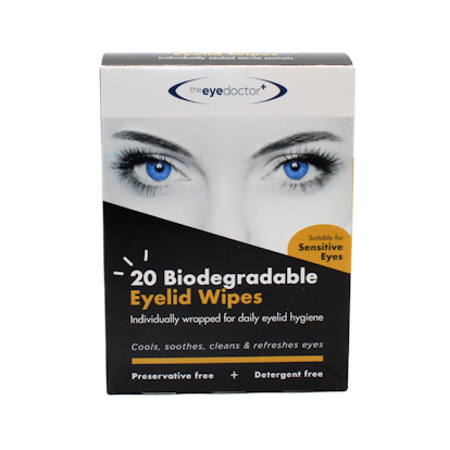 The Eye Doctor Biodegradable Lid Wipes - 20 Wipes