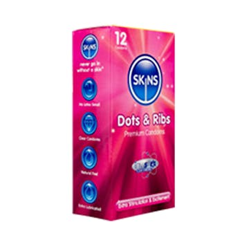 Skins Dots & Ribs - 12 Condoms