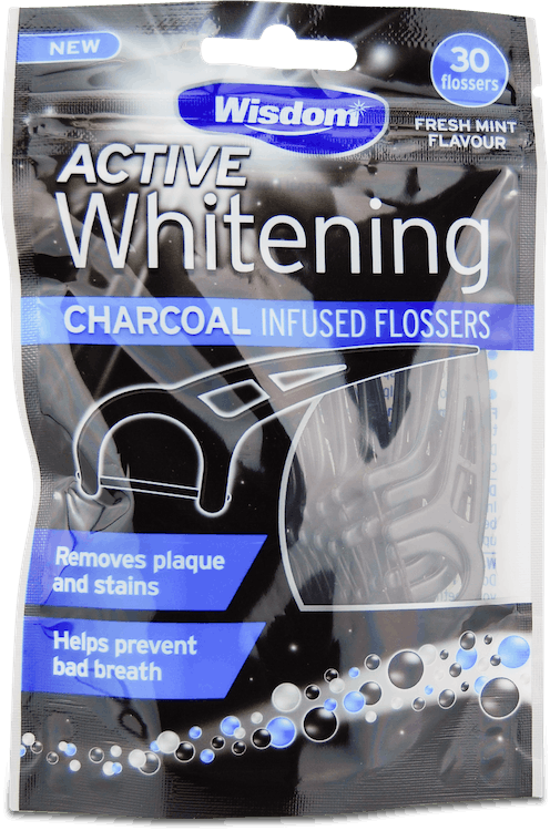 Wisdom Charcoal Infused Flossers 30