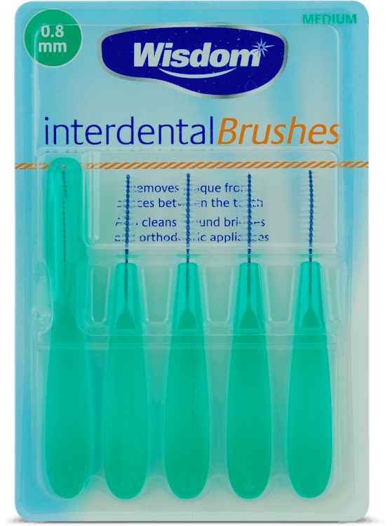 Wisdom Interdental Brushes 0.8mm 5 Pack