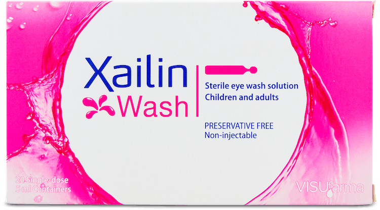 Xailin Sterile Eye Wash Solution 20 Doses
