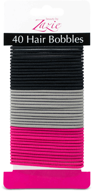 Zazie Hair Bobbles in Pink Grey Black 40 Pack