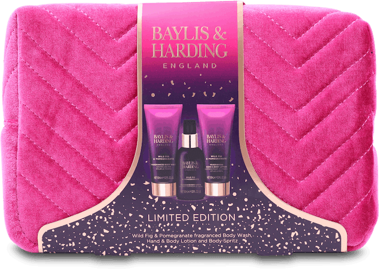Baylis & Harding Wild Fig & Pomegranate Wash Bag Set