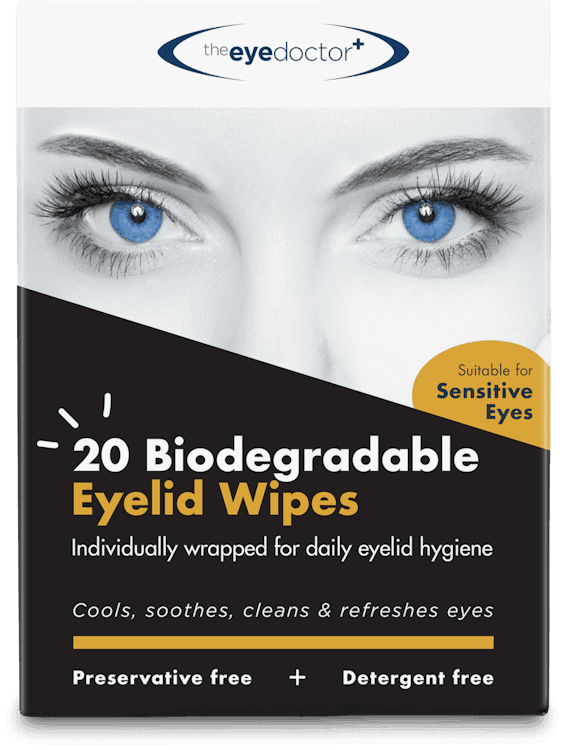 The Eye Doctor Biodegradable Lid Wipes 20 Pack