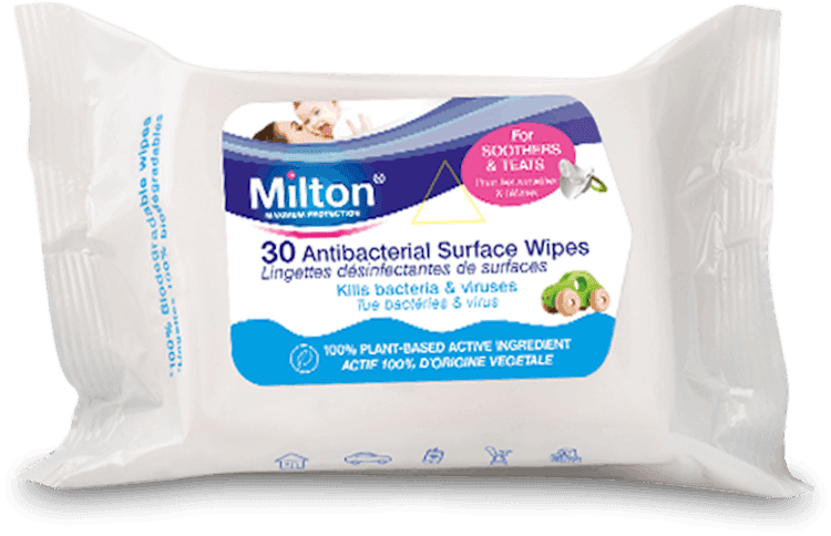 Milton 30 Antibacterial Surface Wipes