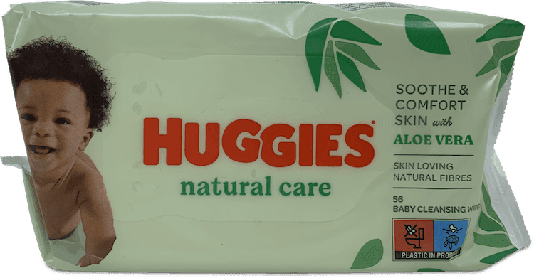 Huggies Natural Care With Aloe Vera Wipes 56 Pack