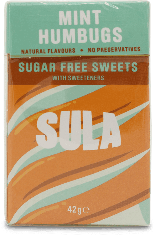 Sula Mint Humbugs Sugar Free Sweets 42g