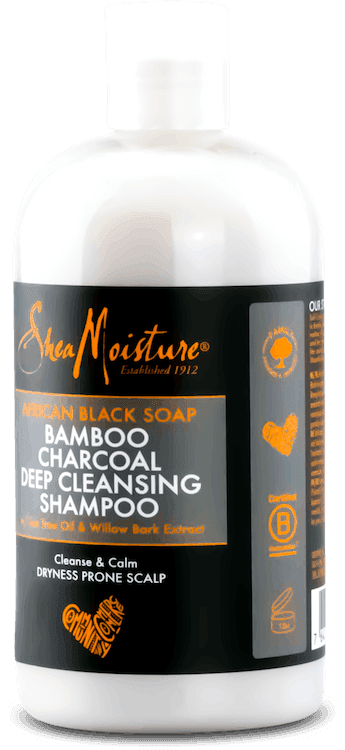 Shea Moisture African Black Soap Bamboo Charcoal Deep Cleansing Shampoo 384ml