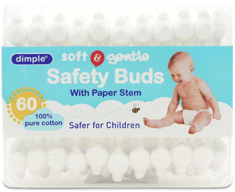 Dimple Safety Cotton Buds 60 Pack