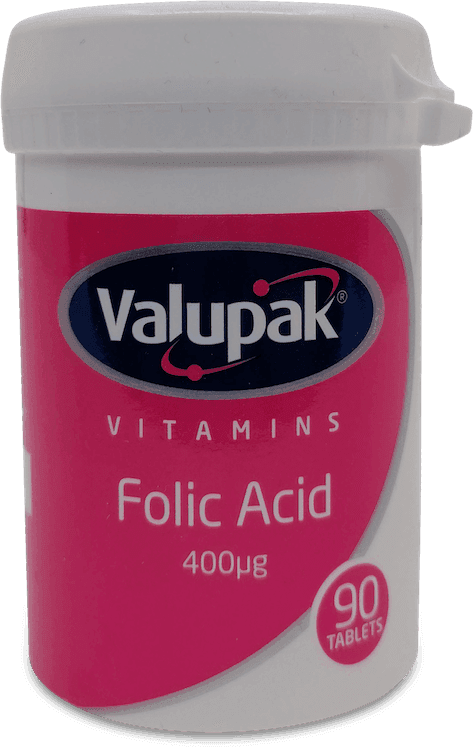 Valupak Folic Acid 400ug 90 Tablets