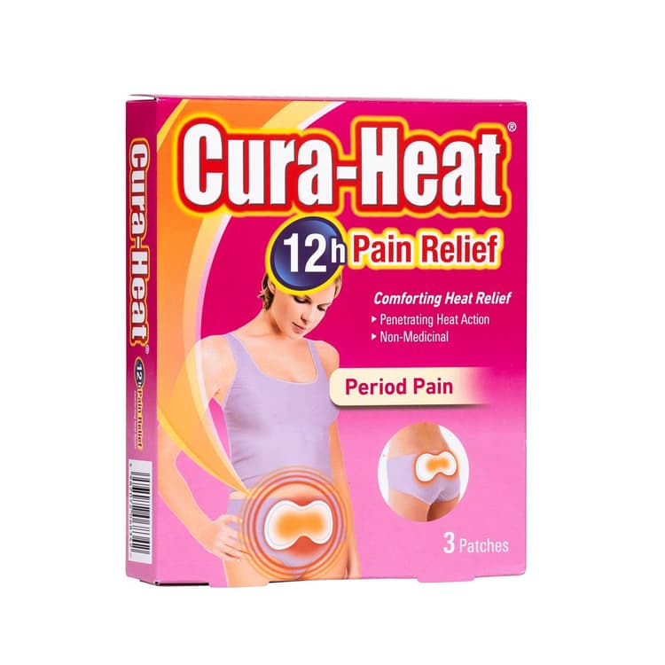 Cura-Heat Period Pain - 3 Patches