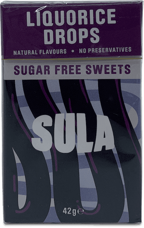 Sula Liquorice Sugar Free Sweets 42g