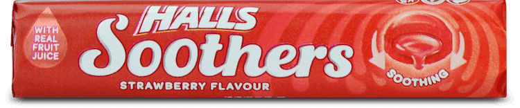 Halls Soothers Strawberry 45g