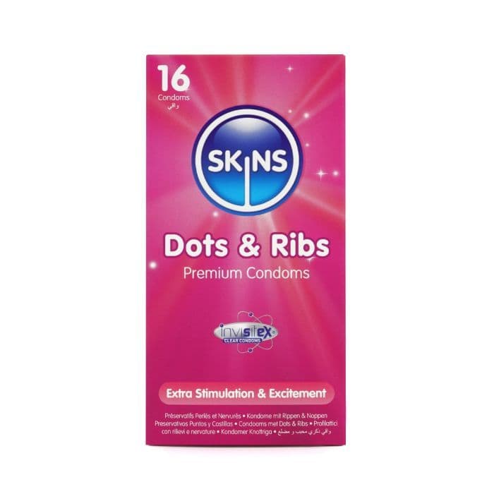 Skins Dots & Ribs - 16 Condoms