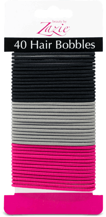 Zazie Hair Bobbles in Pink Grey Black 40 Pack