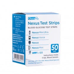 GlucoRx Nexus 50 Test Strips