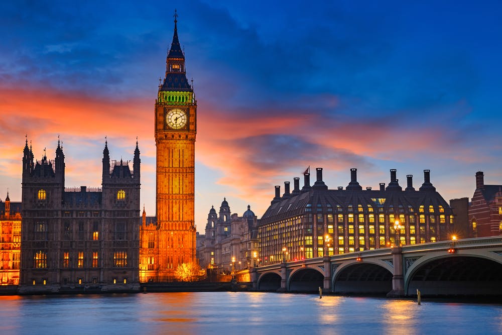 London in the evening - Big Ben