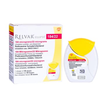 Relvar Image Buy Relvar Ellipta: Asthma Inhaler | UK Meds